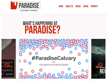 Tablet Screenshot of paradisecalvary.com